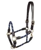 PFIFF Leather Halter Lina - Adjustable Blue-Beige XFull Size | Premium Quality Horse Tack for International Shipping - Buy Online on GoSupps.com