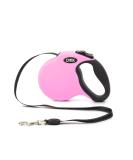 DDOXX Dog Leash - Reflective Nylon Bite-Proof 5m Roller Lock System Pink - Durable for Dogs Up to 50kg - Buy Online on GoSupps.com