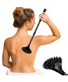 EASACE 21inch Extendable Back Scratcher with Strong ABS Massage Head - Compact & Retractable - Ideal for Adults and Pets (Black) - Buy Online on GoSupps.com