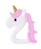 PREMYO Unicorn Teething Ring for Babies - BPA-Free Silicone Cooling Teething Aid - Pink | Relieve Teething Pain - Buy Online on GoSupps.com
