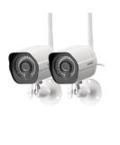 Zmodo Outdoor Wireless (2 Pack), 1080p Full HD Home Security Camera System, Works with Alexa and Google Assistant, White (ZM-W0002-2) 2 Count (Pack of 1) - Buy Online on GoSupps.com