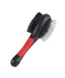Double Sided Pet Grooming Brush Dog Puppy Grooming Massage Comb for Dogs Cats Cleaning Loose Fur Dirt(M) - Buy Online on GoSupps.com