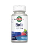 Kal 5000 Mcg Biotin Tablets Mixed Berry 100 ct - Hair, Skin & Nail Health - Buy Online on GoSupps.com