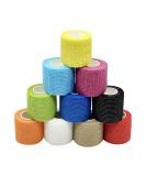 Buy 10 Rolls Colorful Adhesive Elastic Bandage Tape - 5 cm x 4.5 m Pet Vet Wrap for Sports & Injury Recovery - Perfect for Ankles & Wrists - Buy Online on GoSupps.com
