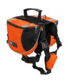 Kiepoar Saddle Bag Dog Backpack for Medium Large Dogs Panniers Backpack for Travel Hiking Training Reflective Waterproof Adjustable Wiring Harness Vest with Handle (Orange M (Dog 18 kg - 28 kg) Orange M - Buy Online on GoSupps.com