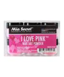 6PC Mia Secret Colored Acrylic Nail Art Powder Collection - I LOVE PINK | Vibrant Shades for Stunning Nail Designs - Buy Online on GoSupps.com