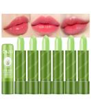 6Pcs Aloe Vera Tinted Lip Balms PH Lip Color Changing Lipstick Set - Long Lasting Korean Mood Lip Tint Gloss for Women & Girls - Buy Online on GoSupps.com