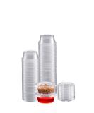 Zeml Portion Cups with Lids (2 Ounces 100 Pack) - Premium Disposable Plastic Cups for Meal Prep, Salad Dressing, Jello Shots, Medicine - Small Condiment Container 2 oz - Buy Online on GoSupps.com