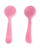 Shop Wllhyf 2er-Pack Soft Silicone Manual Face Cleaning Brush - Blackhead Remover Peeling Pad (Pink) - International Shipping Available - Buy Online on GoSupps.com