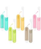 Buy 5PCS Travel Toothbrush Set - Folding Mini Toothbrushes with Covers | Soft & Portable Travel Size | Individually Wrapped in 5 Colors - Perfect for International Shipping - Buy Online on GoSupps.com