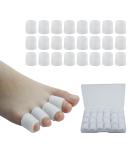 Silicone Toe Protector - 24 Pack Gel Toe Caps for Pain Relief Corns Calluses Blisters & Friction - Ultimate Toe Protection - Buy Online on GoSupps.com