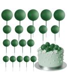Astaron 20 Mini Dark Green Tortendeko Balls - Cake Toppers for Weddings & Birthdays | International Shipping - Buy Online on GoSupps.com