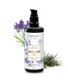 Allg gequelle Bio Massage Oil Allg u Night rest with 100% natural pure essential oils made of lavender cedar mandarin |maintains the whole body with sesame jojoba avocado and shea 100ml - Buy Online on GoSupps.com