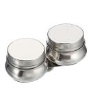 Stainless Steel Patikil Palette Cups - 3.5 x 1.8 Paint Pot Container with Lid and Clip for Oil Painting - Silver - Buy Online on GoSupps.com