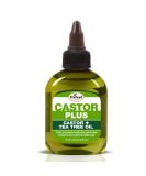 Difeel Premium Castor Plus Tea Tree Hair Oil - Pro-Growth & Scalp Care 2.5 oz - Buy Online on GoSupps.com