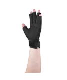 OTC Resting Splint Glove for Left Hand - Large 5 Finger Semi-Rigid Splints with Open Tips - Black - Buy Online on GoSupps.com