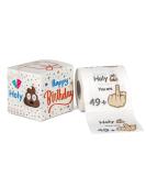 Original funny toilet paper for the 50th birthday - 49 + 1 - birthday for women & men - decoration 50th birthday with packaging - joke articles - 1 roll with 250 sheets each soft - Buy Online on GoSupps.com
