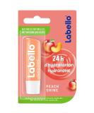 Labello Peach Shine Lip Balm 4.8g - Hydrating Flavorful & International Shipping Available - Buy Online on GoSupps.com