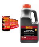 Lee Kum Kee Chiu Chow Chilli Oil Sauce 170g (Pack of 6) & Gluten free Oyster Sauce 2.31 Kg - Buy Online on GoSupps.com