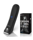 Electric Body Trimmer and Shaver for Men, VIKICON Body Groomer for Groin&Ball w/Light, Pubic Hair Trimmer Replaceable Ceramic Blade IPX7 Waterproof Wet/Dry, Lightweight Male Razor USB Type-C Charging Black - Buy Online on GoSupps.com