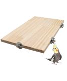 40 x 26 cm Large Bird Platform Natural Wood Pet Climbing Platform Small Animal Cage Accessories for Parrots Budgies Cockatiels Rats Hamsters Guinea Pigs 40 26 CM - Buy Online on GoSupps.com
