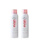 Evian Facial Spray Duo 5 oz - Hydrate & Refresh Skin Revive Makeup Soothe Sensitivity - All Skin Types - Authentic French Alps Skincare - Buy Online on GoSupps.com