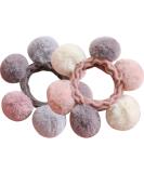 Lurrose 2 Piece Pom Ball Hair Tie - Fluffy Elastic Hair Bands for Women & Girls - Stylish Pompom Hair Accessories - Buy Online on GoSupps.com