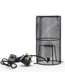 Reptile Pet Heat Lamp Lampshade Holder Ceramic Heating Bulb Guard with Anti-hot Bracket for Lizard Turtle Snake Birds Chick With Mounting Screw(Round) - Buy Online on GoSupps.com