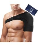 FITTOO Neoprene Shoulder Support Brace with Cold/Hot Pad - Joint Protection & Muscle Relief - Buy Online on GoSupps.com