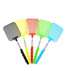 5-Piece Extendable Telescopic Fly Swatter Set - Heavy Duty Plastic with Stainless Steel Handle - Multicolor - Buy Online on GoSupps.com