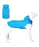 Soft & Breathable Dog Hoodie - Winter Coat for Large Dogs with Hat Bags & Linen Hole | Kickred Light Blue - Buy Online on GoSupps.com