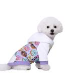 Miaododo XL Violet Dog Hooded Sweater - Warm Chihuahua Clothing for Small & Medium Pets - Stylish Pet Apparel with Real Bag - Buy Online on GoSupps.com