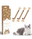 Potaroma Cat Toys Natural Silvervine Sticks, Catmint Silvervine Blend Sticks, Catnip Cat Chew Toys for Kittens Teeth Cleaning, Matatabi Dental Care Cat Treat , Edible Kitty Toys for Cats Lick 3 Sticks - Buy Online on GoSupps.com