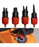 PeSandy Inflatable SUP Pump Adaptor | Multifunction Valve Adapter for Paddle Boards, Boats & Inflatables - Red - Buy Online on GoSupps.com