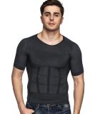 Odoland Men's Slimming Shirt Tummy Vest Thermal Compression Base Layer - Dark Gray, Large - Buy Online on GoSupps.com