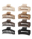 Zou.Rena Large Claw Clip-Non Slip Hair Clips for Women-Large Hair Claw Clips for Thick Hair-8 Pieces Claw Clips Variety Pack-Big Hair Clip Jumbo Claw Clip(Neutral) - Buy Online on GoSupps.com