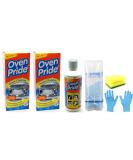 Oven Cleaner (2 Packs) - 2X 500 ML Bottle- Oven Pride Oven Cleaning Kit- Large Strong Bag for Racks Instructions and Gloves Included- Bundled with Degreaser Sponge - Buy Online on GoSupps.com