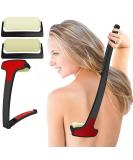 DIAPIN Back Lotion Applicator - Premium Long Handled Folding Roller - 2 Foam Rollers - Black - Buy Online on GoSupps.com