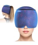 Hilph Migraine Hat - 360 Headache & Migraine Relief Cool Cap with Cooling Packs & Sleeping Mask | International Shipping Available - Buy Online on GoSupps.com