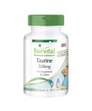 Fairvital Taurine 500mg Vegan High Dosage 60 Tablets - Buy Online on GoSupps.com