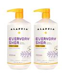 Alaffia EveryDay Shea Conditioner 2 Pack - Moisturizing, Restorative, and Protective Formula with Fair Trade Shea Butter - Cruelty Free, Paraben-Free, Vegan - Lavender Scented - 32 Fl Oz x 2 - Buy Online on GoSupps.com
