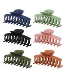 FANTESI 6 PCS Hair Claw Clips for Women and Girls - Strong Hold Non-Slip Jaw Clips for Straight, Curly, & Wavy Hair (3.6 Inch) - Buy Online on GoSupps.com