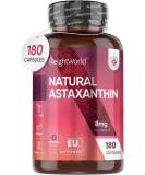 Astaxanthin 8mg (180 Vegan Capsules) High Strength Antioxidant Supplement - Buy Online on GoSupps.com