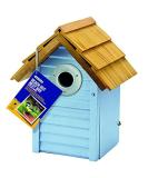Gardman A01681 Beach Hut Bird Nest Box - Blue 23x16x25 cm Natural - Buy Online on GoSupps.com