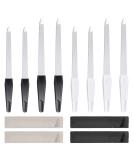 Professional 8-Piece Metal Nail File Set with Leather Covers - Coarse and Fine Double-Sided Tools for Manicure and Pedicure - Ideal for Thick Natural Nails - 15 PCS - Buy Online on GoSupps.com