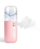 GIVERARE Nano Facial Steamer Mini Mister USB Rechargeable Sprayer - Pink | Hydrating Mist for Daily Makeup, Skin Care, and Eyelash Extensions - Buy Online on GoSupps.com