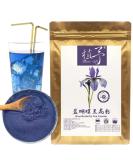 Blue Butterfly Bean Powder - 100% Pure Dried Blue Pea Flowers for Recipes & Food Coloring - 100G - Buy Online on GoSupps.com
