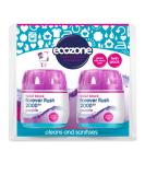 Ecozone Forever Flush 2000 Purple Toilet Blocks Eco Friendly Alternative to Loo Rim Hangers Cistern Capsules Clean & Descale WCs Natural Vegan & Non Toxic Cleaner Recyclable Plastic (Set of 2) - Buy Online on GoSupps.com