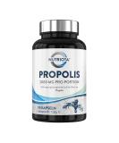 Propolis 2000mg |90 high -dose propolis capsules |Natural support of the immune system relief of sore throat and strong antioxidant - Nutriota - Buy Online on GoSupps.com