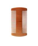 Men's Wooden Beard Comb - Double Sided Fine & Coarse Teeth Moustache Comb - Buy Online on GoSupps.com